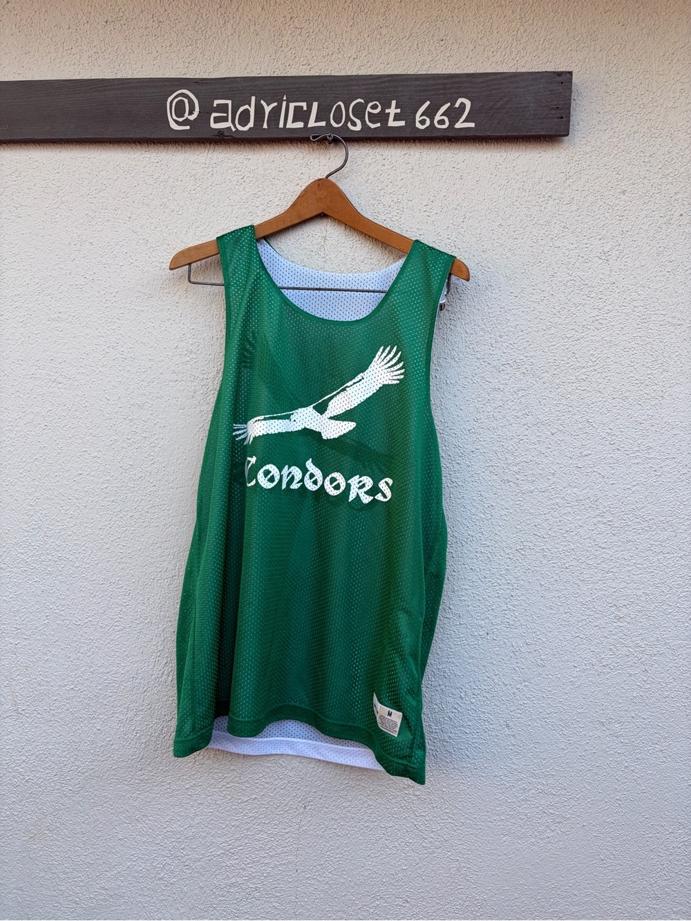 Sport - Tek Green Condors Mesh Basketball Jersey Tank men’s Size M